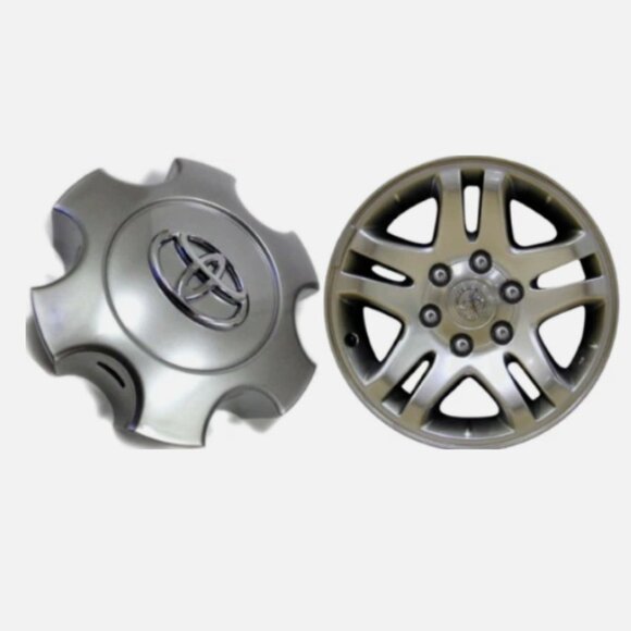 T69440 Set Of 4 Silver Tundra 2003-2007 Sequoia Wheel Center Hub Caps 56069440 - Picture 7 of 15